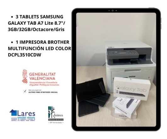 3 TABLETS SAMSUNG GALAXY TAB A7 Lite 8.73GB32GBOctacoreGris 531x445 - Publicidad de Ayudas #IRPF - Residencia María Inmaculada